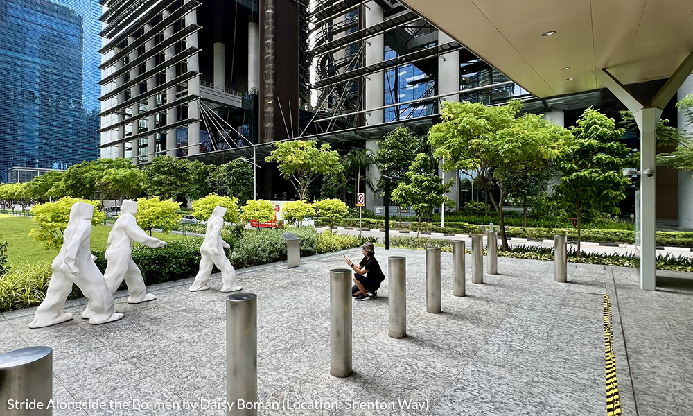 Stride Alongside the Bo-men by Daisy Boman donated by PSA at TE19 Shenton Way